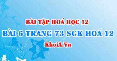 Bài 6 trang 73 SGK Hoá 12: Khái niệm, phân loại, tính chất và ứng dụng của vật liệu POLIME